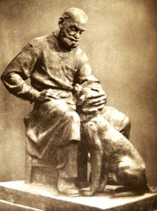  Дмитрий Рябичев "Физиолог И.П. Павлов с собакой"  1956 год  